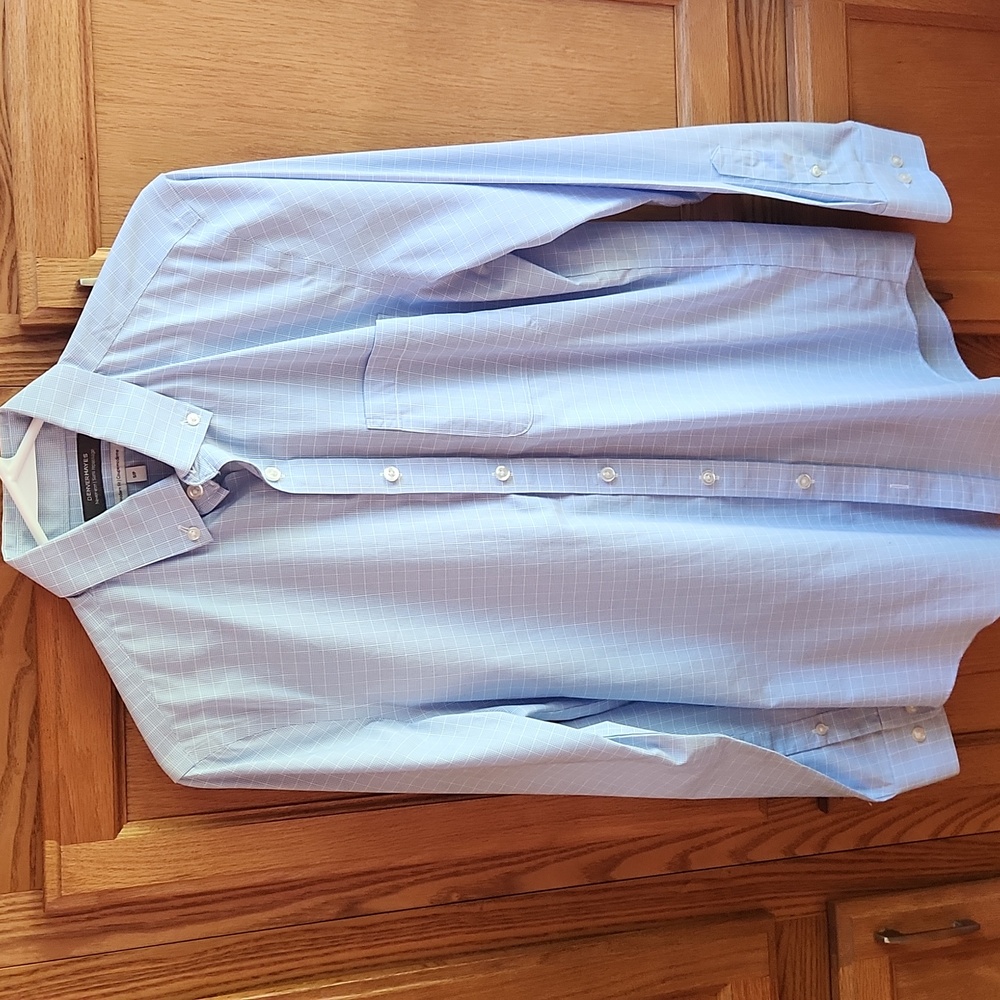 Denver Hayes Modern Fit Button Down Dress Shirt Size Small